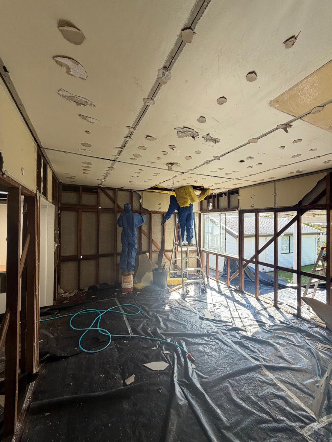 Commercial Asbestos Removal — Mr Asbestos job site photo
