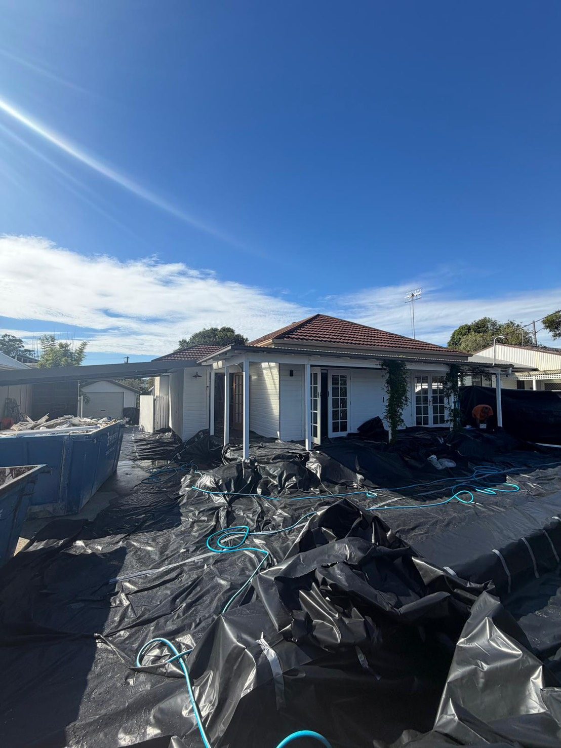 Industrial Asbestos Pickups — Mr Asbestos job site photo